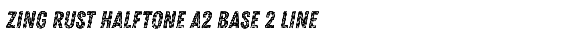 Zing Rust Halftone A2 Base 2 Line image